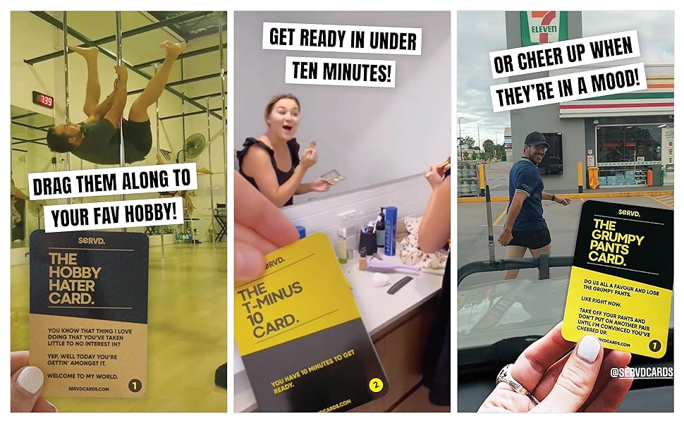 SERVD, SERVED, Cards, servdcards, card game, couples card game, games for couples, gifts for him