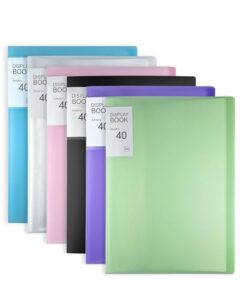 KALAHOL 6Pcs A4 Display Book 40 Pockets