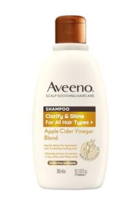 Aveeno Clarify and Shine Apple Cider Vinegar Scalp Soothing Shampoo for all Hair Types 300ml