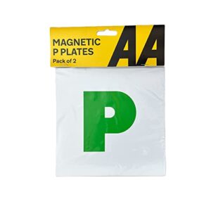 AA Fully Magnetic P Plates for Recently Qualified Drivers - AA0347 - One Pair Universal Easy Fit