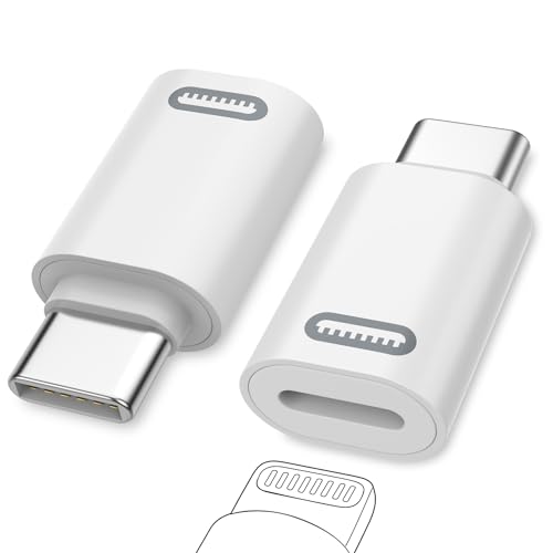 MoKo Lightning Female To USB C Male Adapter 4 Pack Lightning To USB C