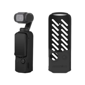 iEago RC Osmo Pocket 3 Silicone Protective Case Dust-Proof Protective Cover Anti-Scratch Camera Protector Heat Dissipation Shell for DJI Osmo Pocket 3 Accessories