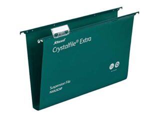 Rexel Foolscap Heavy Duty Suspension Files with Tabs and Inserts for Filing Cabinets