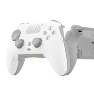 SCUF ENVISION PRO Wireless PC Gaming Controller - Five Remappable G-Keys - Remappable Back Paddles - Instant Triggers - iCUE Compatible - White