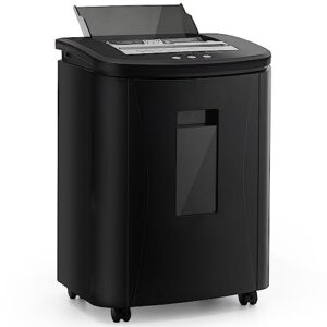 Bamboosang Auto Feed Paper Shredders: 150-Sheet Micro Cut Heavy Duty Paper Shredder Security Level P-4 Quiet Paper & Credit Card Shredder for Home