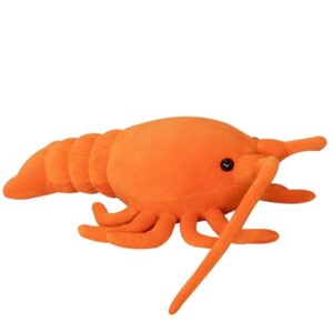 Lucchi Plush Lobster Doll - Simulation Plush Lobster Doll Soft Cuddly Lobster Plushie Sensory Toy Interactive Cat Lobster Toy Doll Play Doll Pillow For Easter