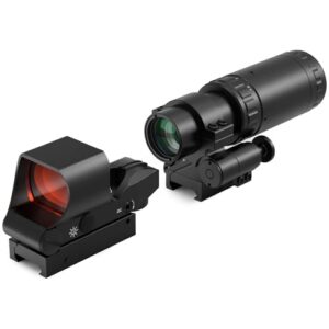 Feyachi M37 1.5X - 5X Red Dot Magnifier with RS-30 Reflex Sight Combo Kit
