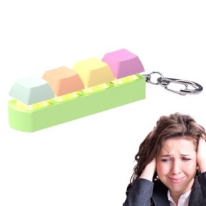 Keyboard Fidget Toy | 4-Button Fidget Gadget Funny Click Button | Keyboard Fidget Button With Sound Light | Led Light Stress Toy - Mechanical Keyboard Stress Relief Toy