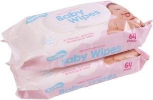 ZYBUX - Fragranced Baby Wipes | 128 Pack of Baby Wet Wipes | Lightly Scented