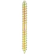 20pcs Double Ended Dowel Screw Self Tapping Threaded Bolts Woodworking Furniture Connector Rods B...