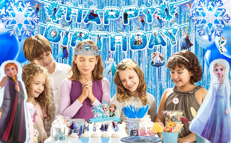 frozen party decorations