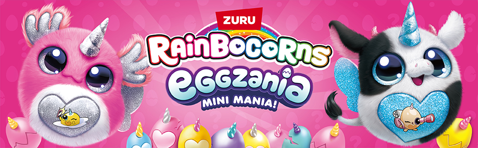 Rainbocorns, Mini Mania, Eggzania, Cuddly, Comfort, Slime, Surprise, Egg, Toys for Girls