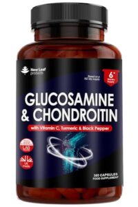 Glucosamine and Chondroitin High Strength - Enriched With Turmeric And Vitamin C - Glucosamine Sulphate Chondroitin Sulphate
