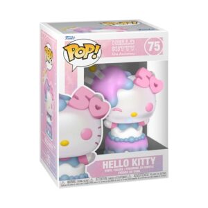 Funko POP! Sanrio: Hello Kitty 50th - Hello Kitty In Cake - Collectable Vinyl Figure - Official Merchandise - Toys for Kids & Adults - Anime Fans - Model Figure for Collectors and Display