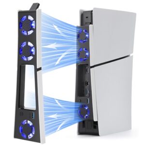 LYtech Cooling Fan for PS5 Slim Console with LED light