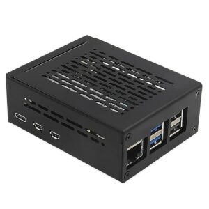 Geekworm Raspberry Pi 5 Case (P579) | Support PCIe M.2 NVMe SSD Shield Top X1001 / X1000 & Raspberry Pi 5 Active Coole