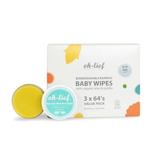 Oh-Lief Natural Olive Bum Balm - Baby Barrier Cream Nappy Rash Lotion