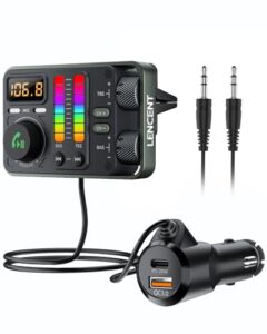 LENCENT Bluetooth 5.3 Car FM Transmitter