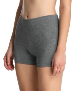 4How Women's High Waisted Yoga Gym Shorts Black Hot Pants Workout Running Cycling Sports Shorts