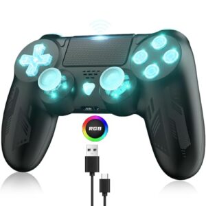 Bonacell Wireless Controller for Ps4 Gamepad with 6-Axis Motion Sensor Turbo Touch Pad Joystick for P-s4/pro/slim/PC Windows