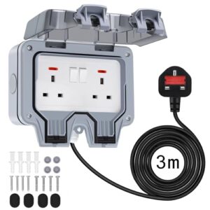 Powerole Outdoor Socket Waterproof 3m Extension Lead