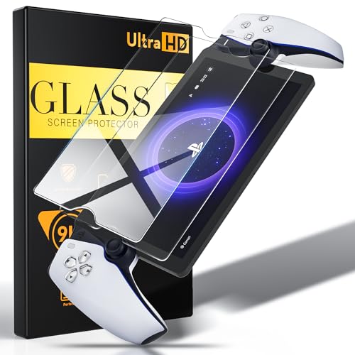 Masgarlan 2-Pack Tempered Glass Screen Protector for Playstation Portal Remote Player [8 Inch] - Transparent Ultra HD