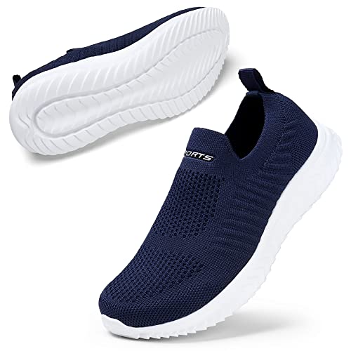 STQ Womens Slip On Trainers with Memory Foam Ladies Casual Shoes