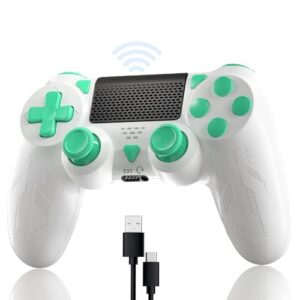 Bonacell Wireless Controller for Ps-4 Gamepad with 6-Axis Motion Sensor Turbo Touch Pad Joystick for P-s4/pro/slim/PC Windows