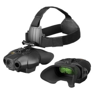Nightfox Swift 2 Night Vision Goggles | Head Mounted | 1x Magnification | 1080P HD | USB Rechargeable | Digital Infrared Night Vision Binoculars