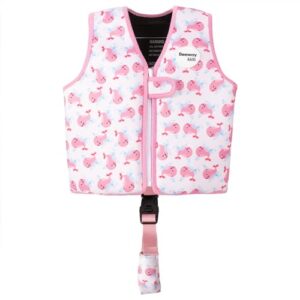 BEEWAY Swim Vest for Kids - Adjustable Buoyancy Float Jacket with Strap/Security Buckle Swimming Training Aid for Boys