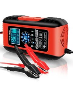 Lulizar 12V/10Amp Car Battery Charger with LCD Screen