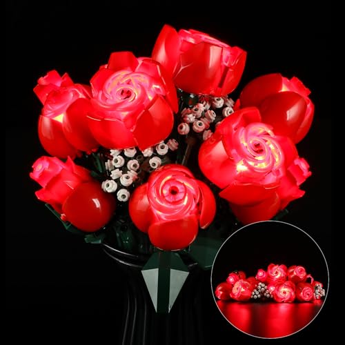 LIGHTAILING Light For Lego- 10328 Bouquet of Roses - Led Lighting Kit Compatible With Lego Building Blocks Model - NOT Included The Model Se