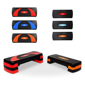 JLL Aerobic Exercise Stepper With Either 2 or 3 Adjustable Step Levels - Great For Home Gym