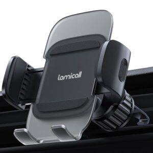 Lamicall Car Vent Phone Holder - [2024 Spring Clip] Quick Release Car Phone Mount with Metal Hook