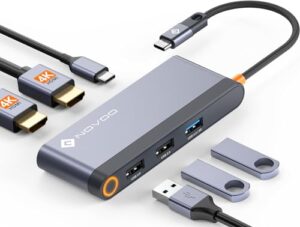 NOVOO USB C Docking Station Dual Monitor