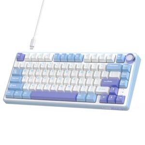 RK ROYAL KLUDGE R75 Mechanical Keyboard Wired with Volumn Knob