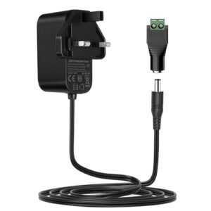 Lonnky 12V 1A Power Supply with 3M Cable