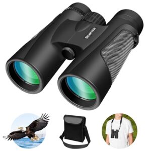 High Power 25X60 Binoculars for Adults Kids Waterproof 60mm Big Eyepiece Fogproof Binoculars with BAK4 Prism FMC Lens for Outdoor Stargazing Hunting Sports Concerts Traveling Wildlife Bird Watching