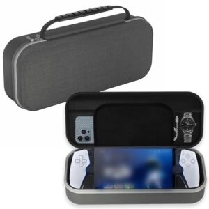 Case Compatible with Playstation Portal - Portable Travel Carry Case with Mesh Pocket Fit for PS5 Portal - Shockproof Protective Case Storage Bag Fit for PS Portal (No Stand)