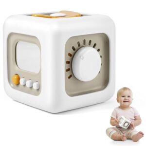 Birthday Gifts for 1-2 Year Old Boy Girl Sensory Baby Toy 12+ 18 24 Months Fidget Busy Board Fine Motor Skills Toy Activity Cube Travel Toy for Toddlers
