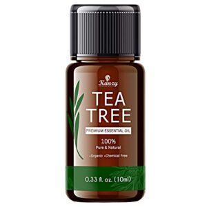 Kanzy Organic Tea Tree Essential Oil 100% Pure Tea Tree Oil for Skin