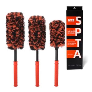 SPTA 3Pcs Car Wheel Cleaning Brushes
