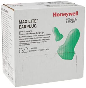 Howard Leight by Honeywell Max Lite Single-Use Uncorded Earplugs