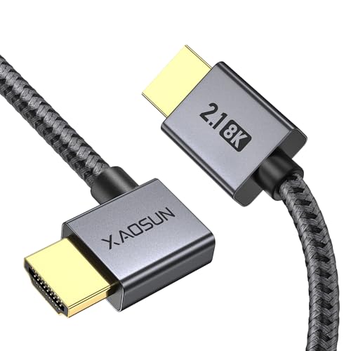 XAOSUN Right Angle HDMI 2.1 Cable 2M