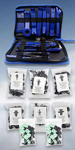 Wetado 200PCS Car Panel Door Audio Trim Removal Tool Kit, Auto Clip Pliers Tool