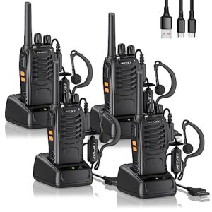 JUCJET Walkie Talkies 2023 Upgraded 88E Walkie Talkie Long Range for Adults with Earpieces