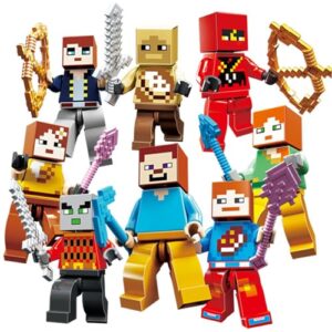 8pcs Minecraft Cake Toppers Cake Decorations