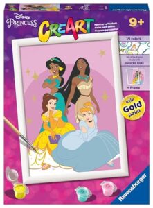 Ravensburger CreArt Disney Princess Paint by Numbers for Children Age 9 Years Up - Painting Arts and Crafts Kits for Kids