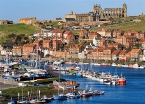 Whitby Abbey Ruins Jigsaw Puzzles for Adults 1000 Piece Whitby Harbour Jigsaws 1000 Pieces for Adults Gifts