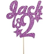 Personalised Glitter Birthday Cake Topper by KreateSquare - Customised With Any Name, Custom Colo...